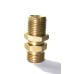 Brass Bulkhead Hex Nipple Adapter Male End